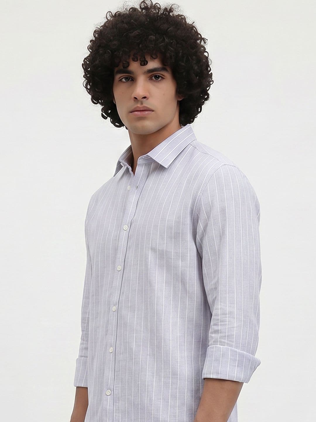 Roadster Life Co.Cotton Linen Striped Shirt - view 1