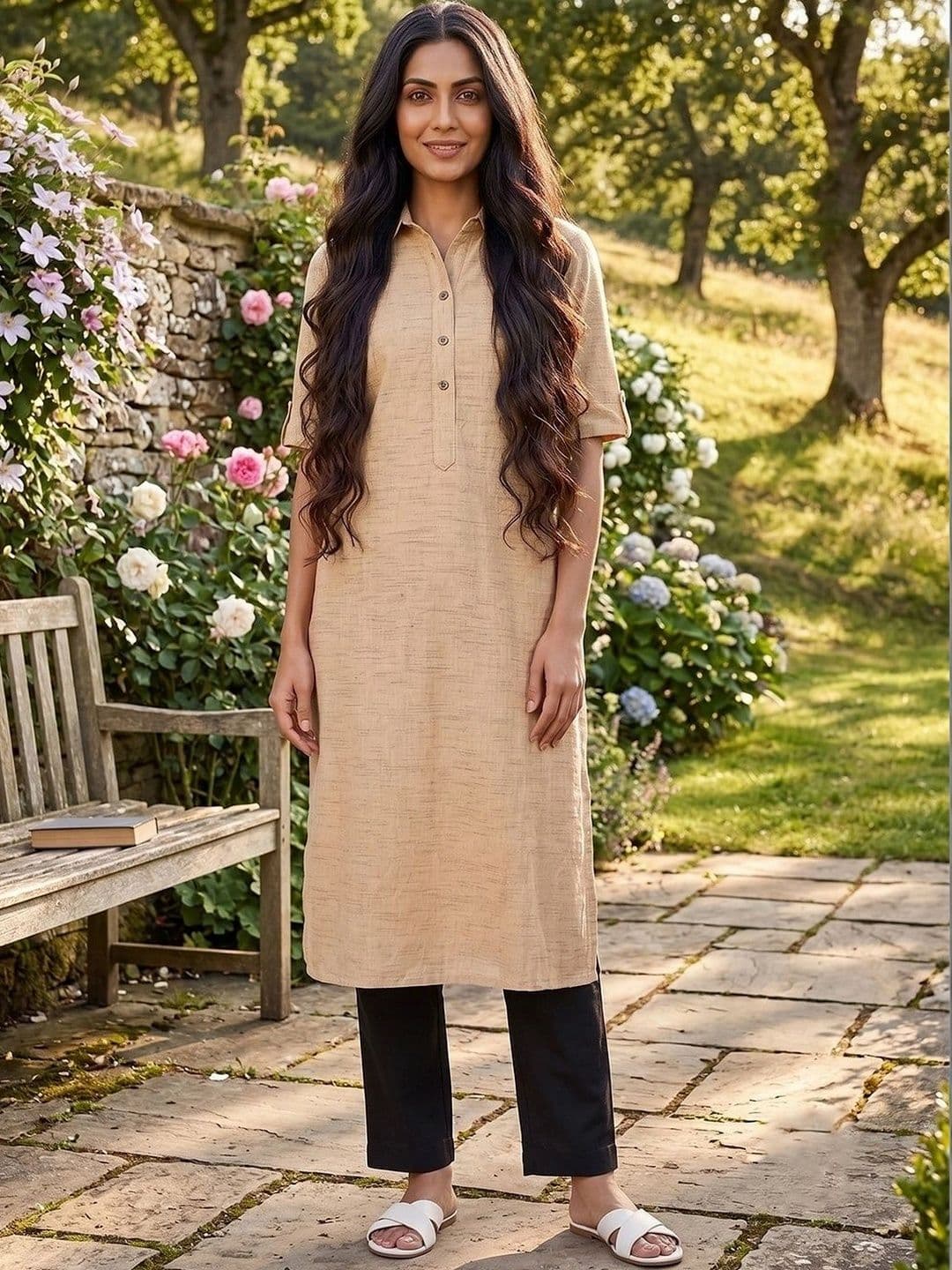 KALINI Women Handloom Kurta - view 1