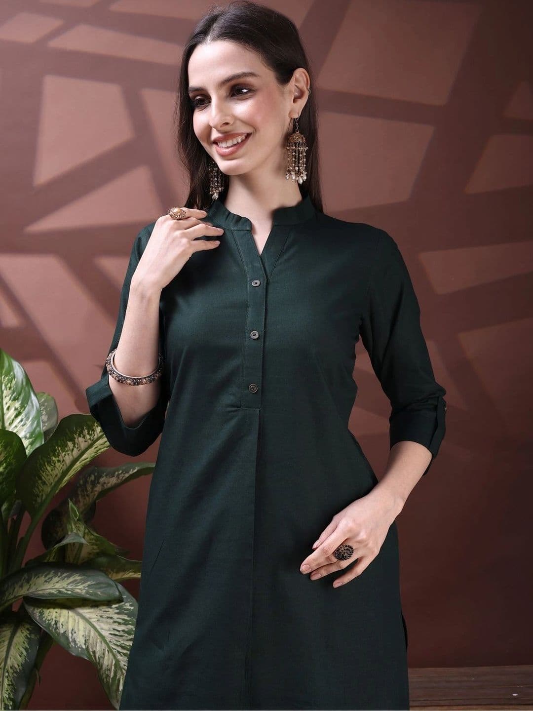 Berrylicious Women Regular Pure Cotton Kurta with Trousers thumbnail 5