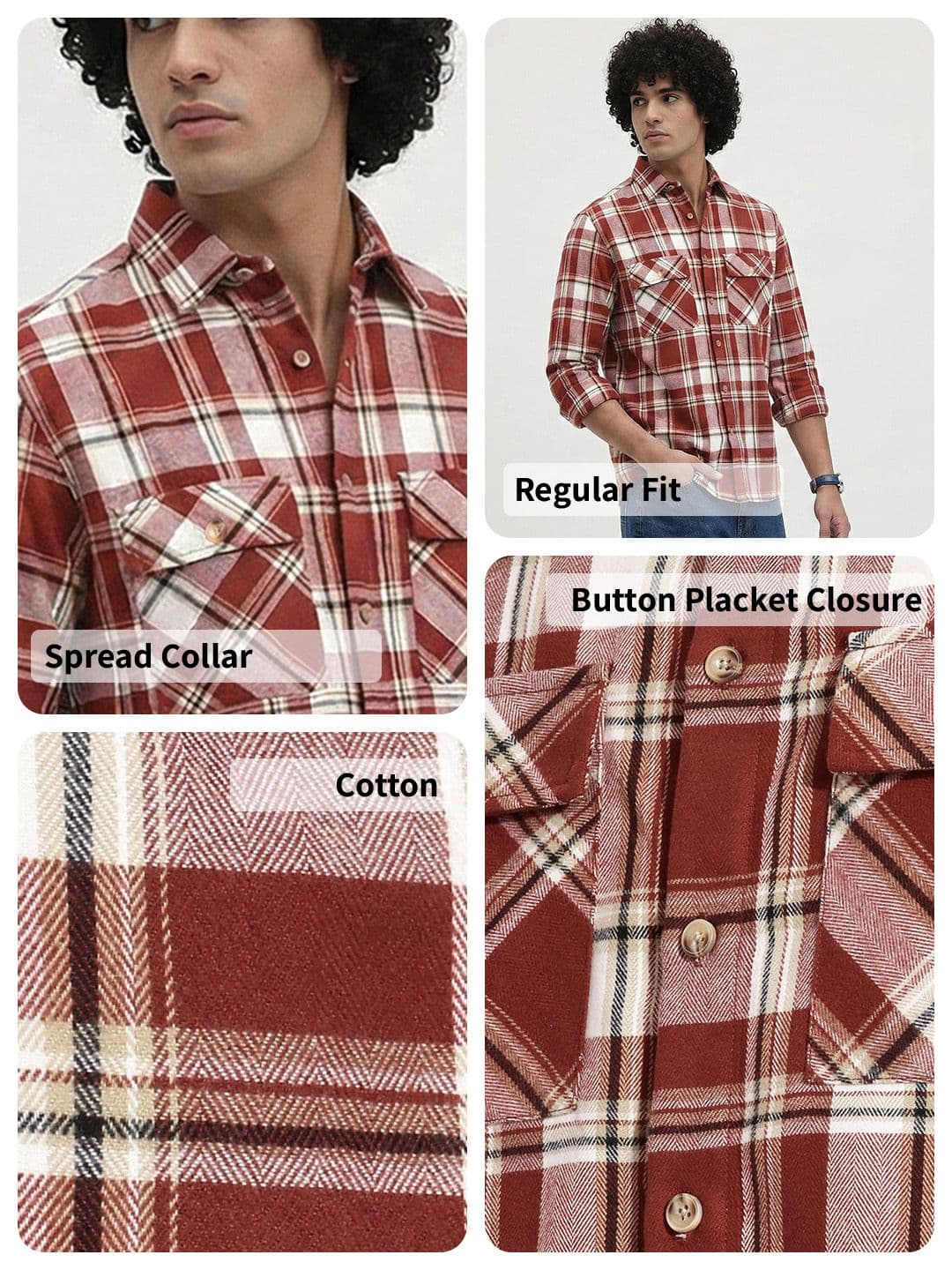 Roadster Life Co. Textured Weave Checked Shirt thumbnail 2