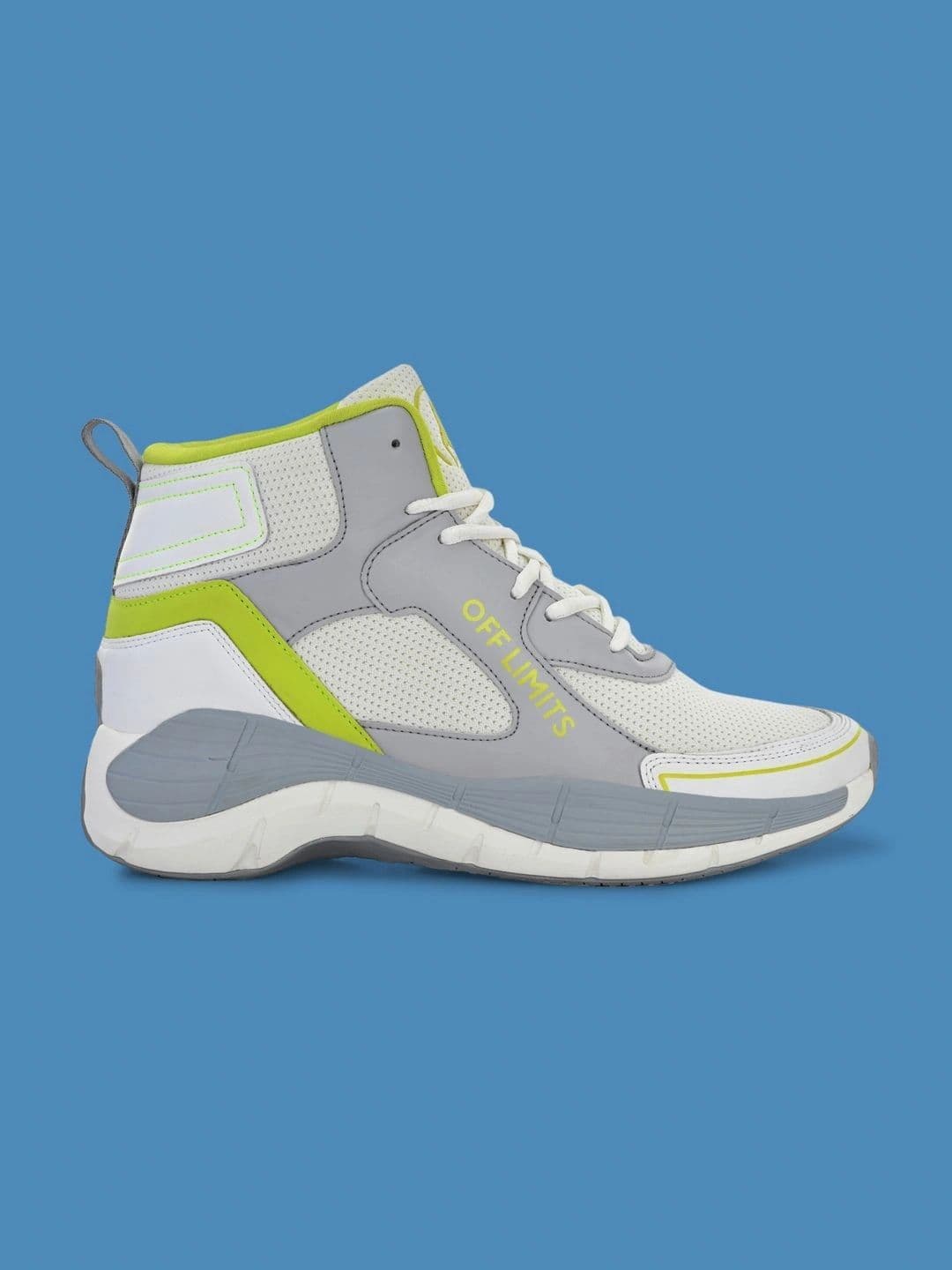 OFF LIMITS Men White Mesh Basket Ball Sneaker Shoes thumbnail 3