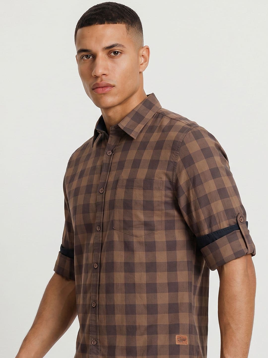 Roadster Life Co. Soft Touch Checked Casual Shirt - view 1