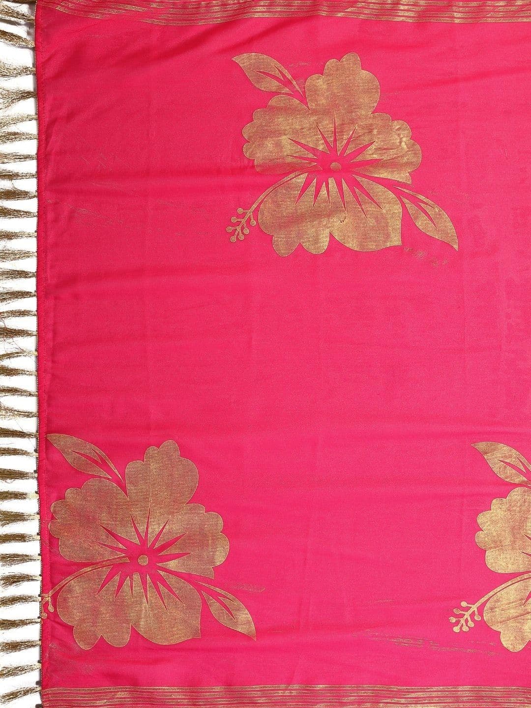 Urban Pallu Floral Zari Pure Georgette Designer Saree thumbnail 2