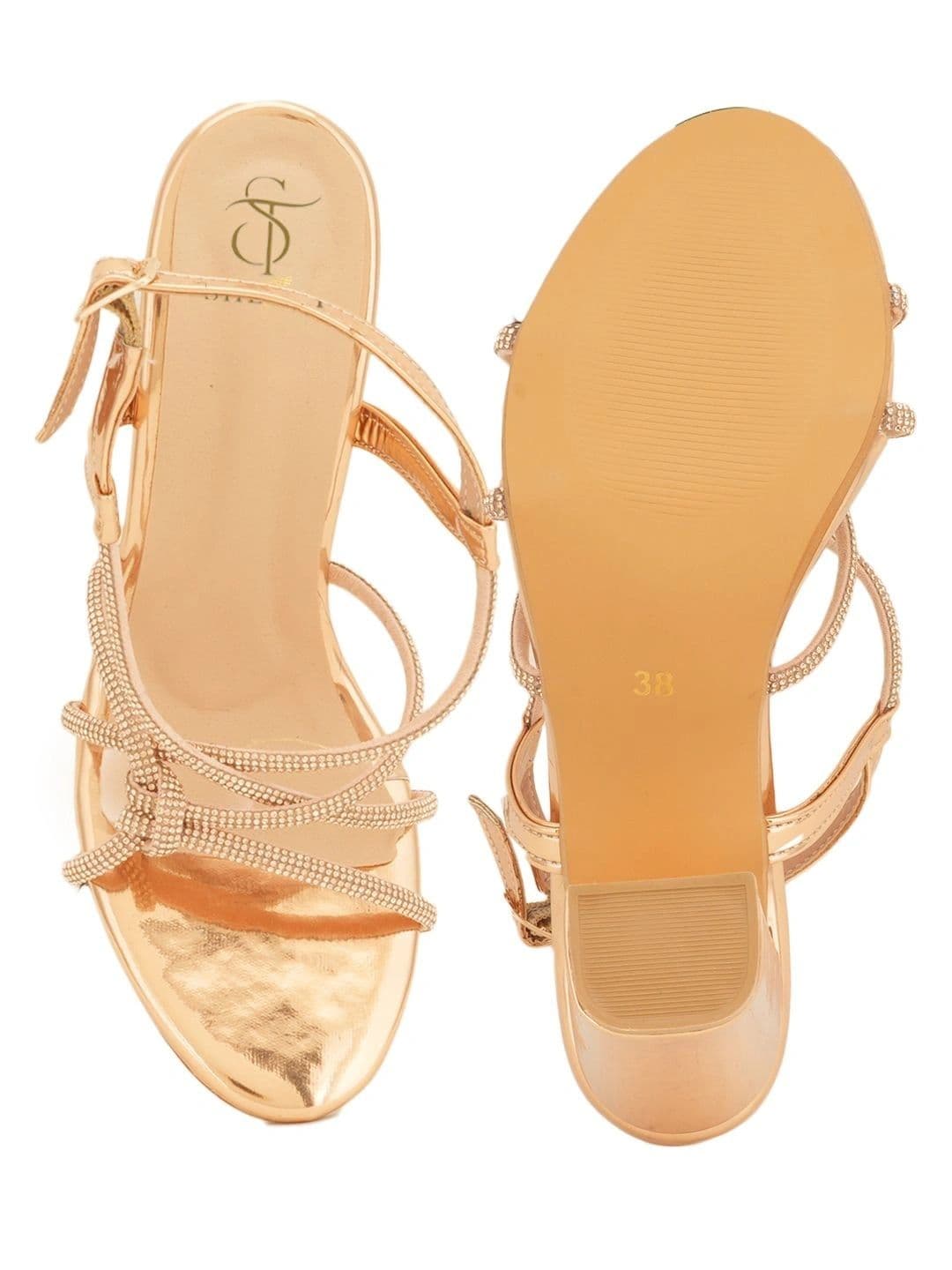 SHETOP Embellished Party Block Sandals thumbnail 4