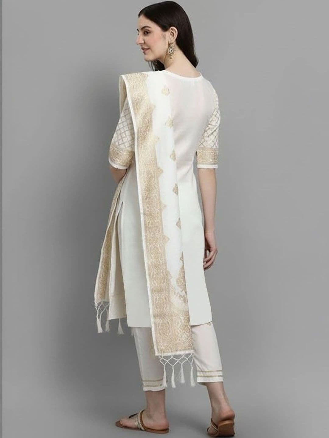 kantuba Art Silk Unstitched Dress Material thumbnail 2