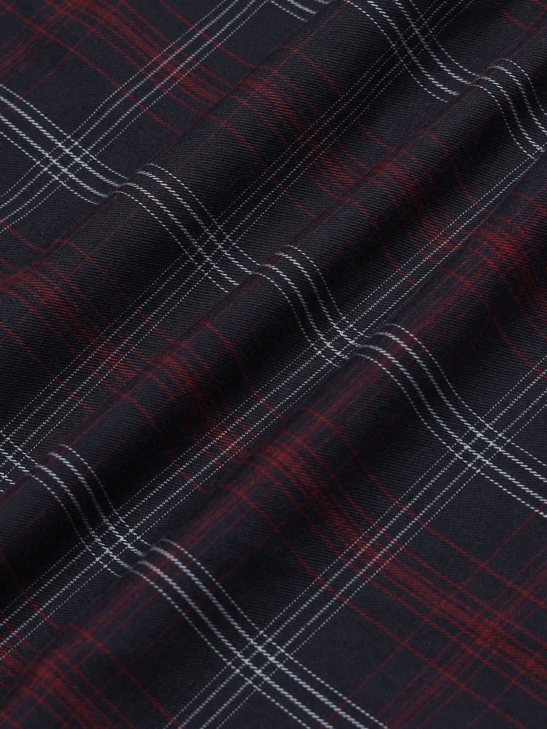 British Club Men Smart Slim Fit Tartan Checks Checked Casual Shirt thumbnail 5