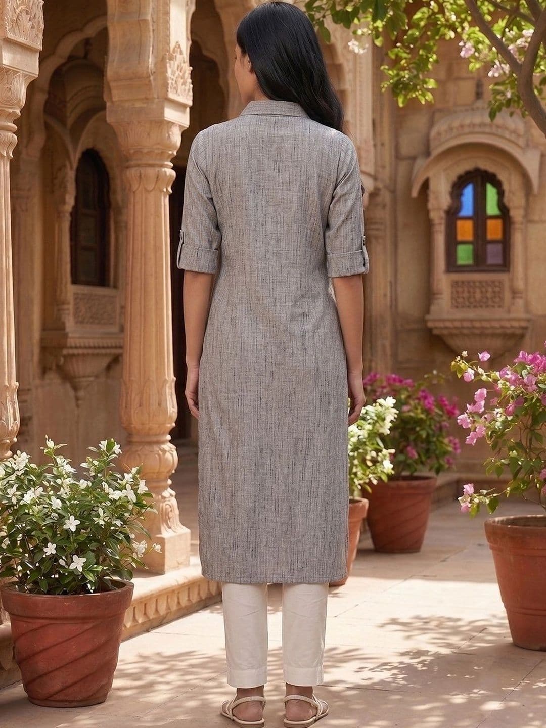 KALINI Women Handloom Kurta thumbnail 4