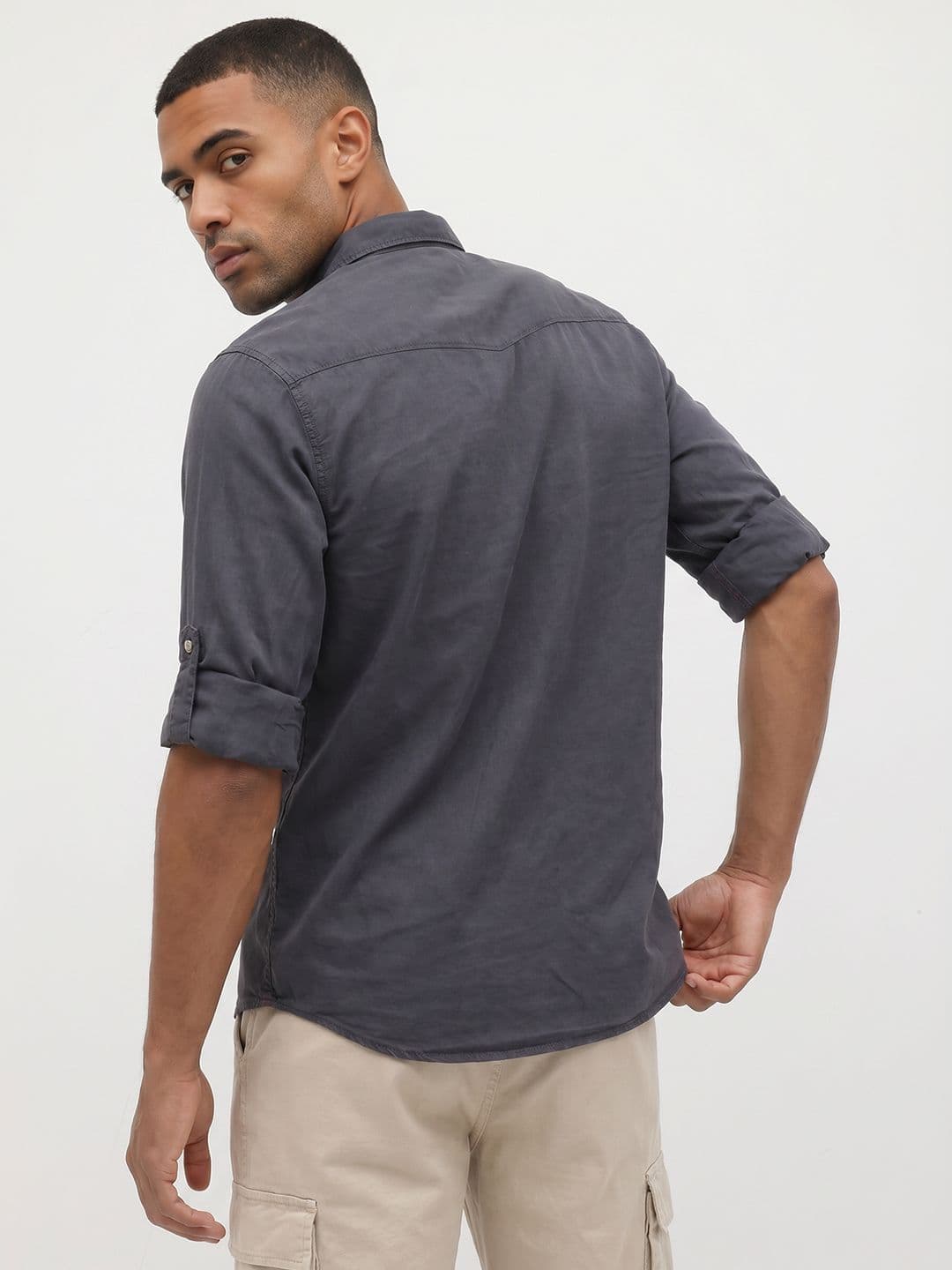 Roadster Life Co.Garment Washed Casual Shirt thumbnail 3