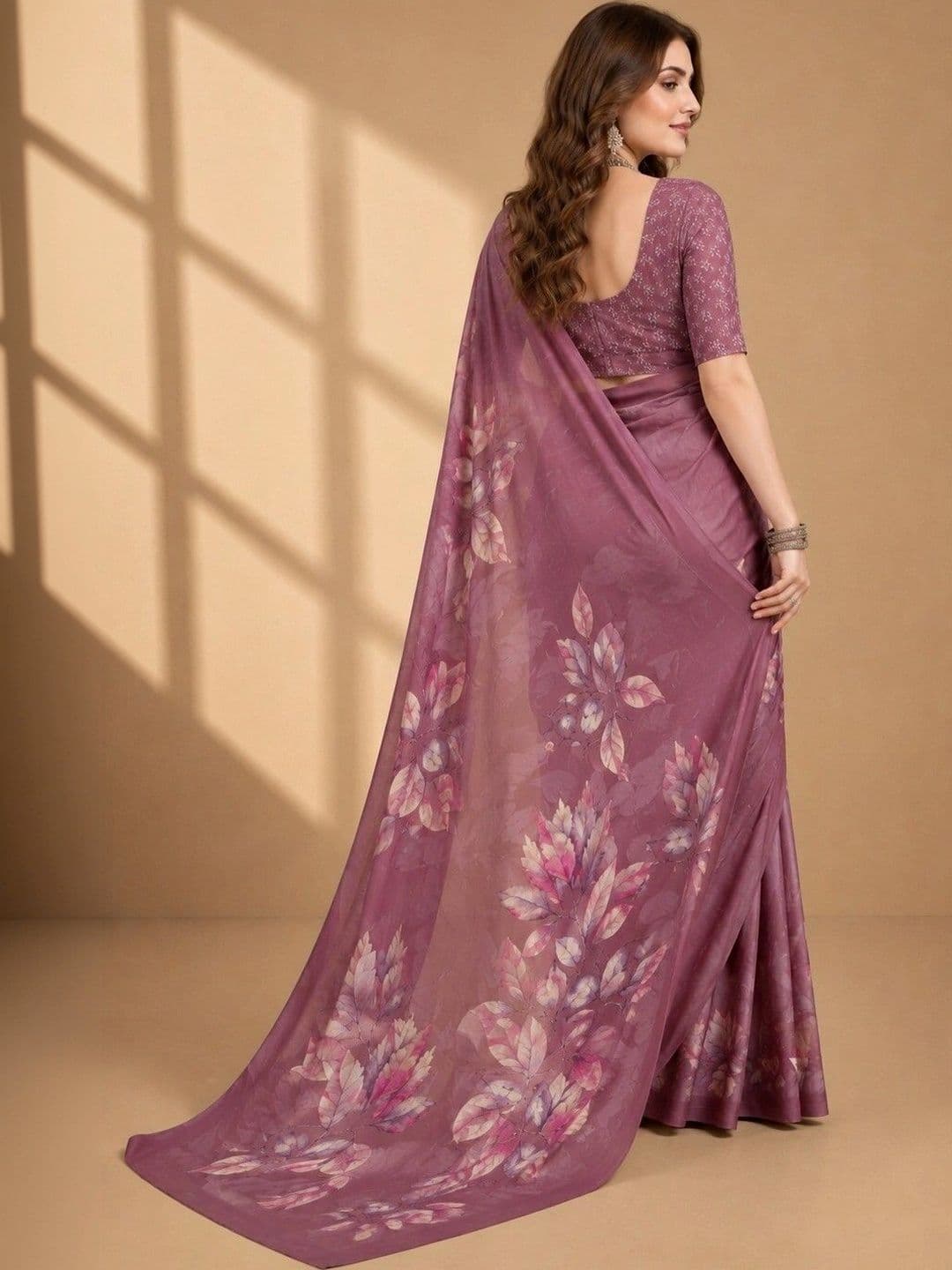 Tanuza Fashion Floral Saree thumbnail 4