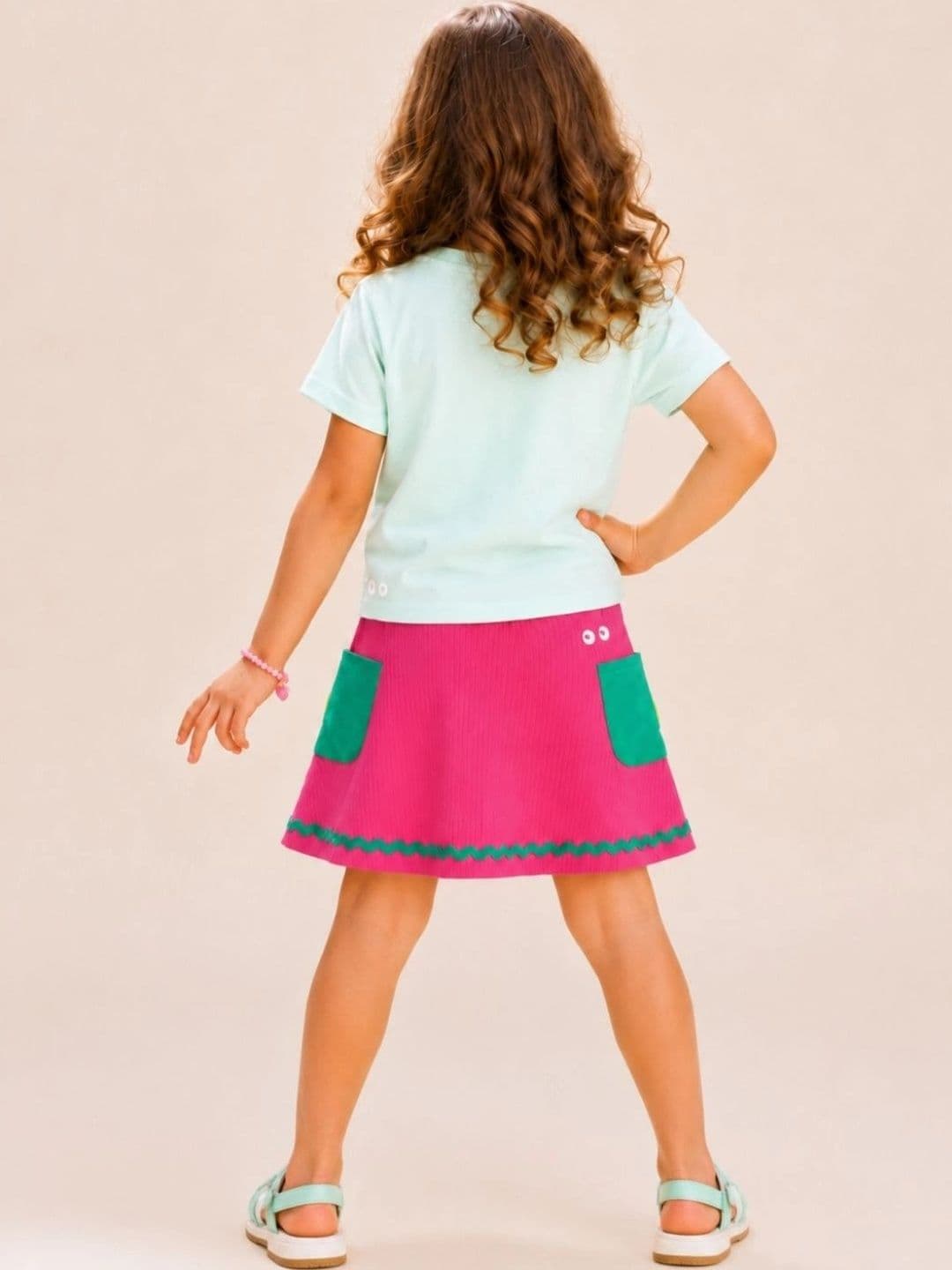 PILOLO Girls A-Line Above Knee Length Skirt thumbnail 6