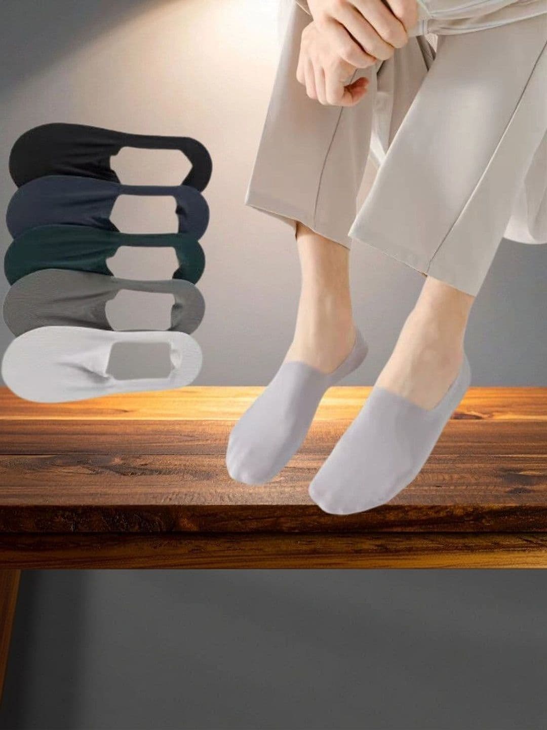 REDCARP Men Pack of 5 Cotton Shoe Liners Socks - view 1