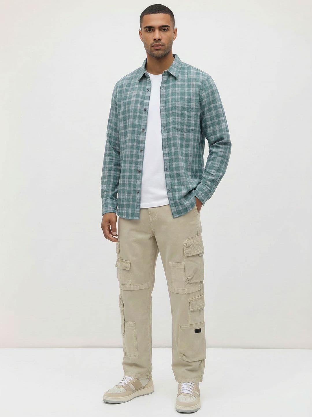 Roadster Life Co. Textured Weave Checked Shirt thumbnail 6
