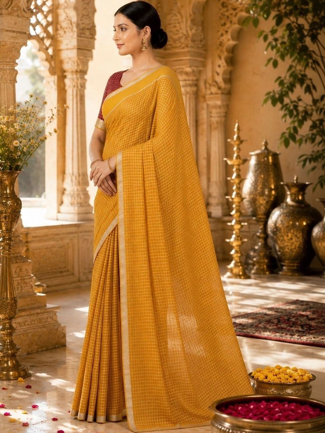 Fashion Mantra Poly Georgette Saree thumbnail 3