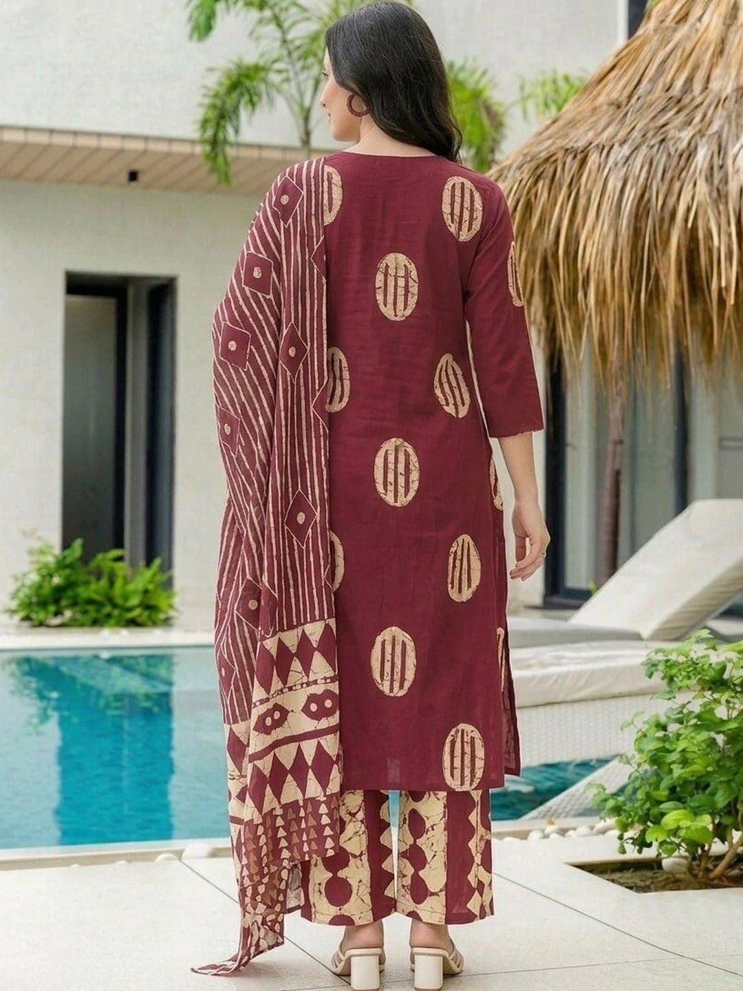 MATMA FASHION Women Ethnic Motifs Printed Regular Kurta with Palazzos & With Dupatta thumbnail 5