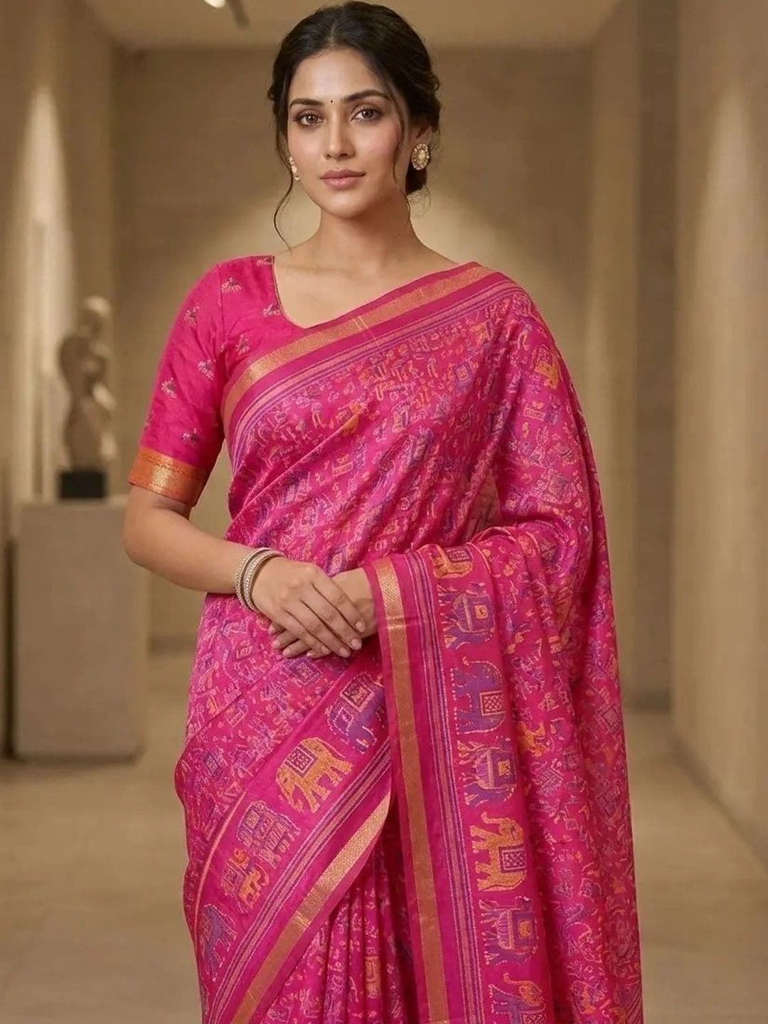 Textile Mantra Art Silk Saree thumbnail 3