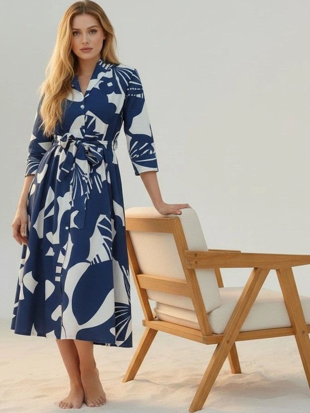 DMP FASHION Women Printed Khadi Handloom Kurta - view 1
