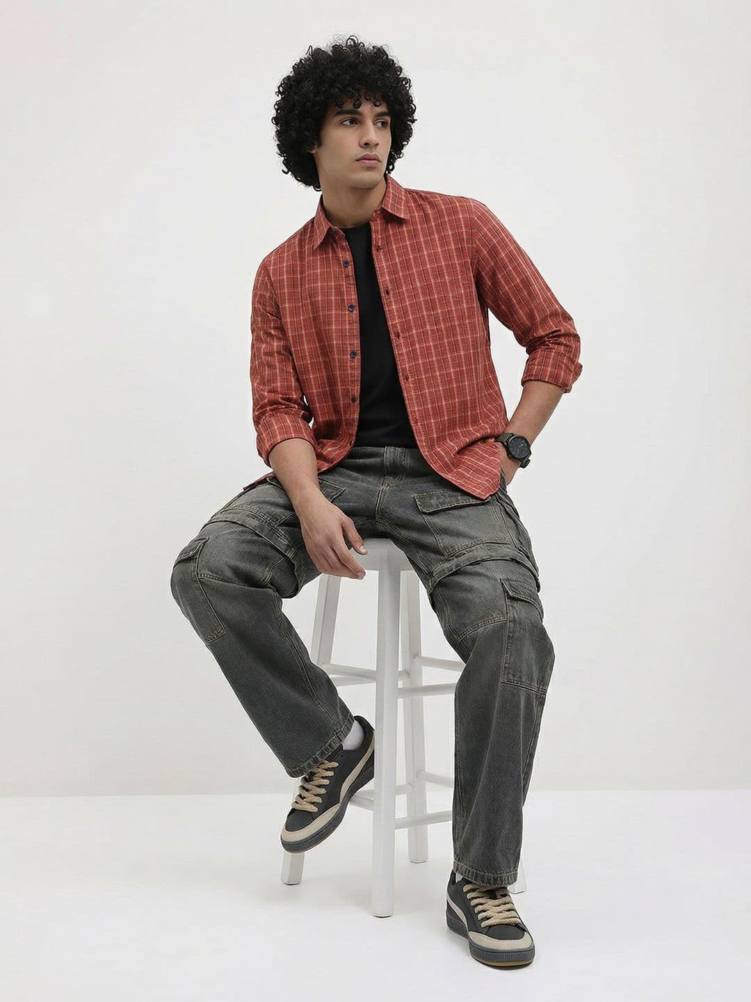 Roadster Life Co. Soft Touch Checked Casual Shirt thumbnail 6