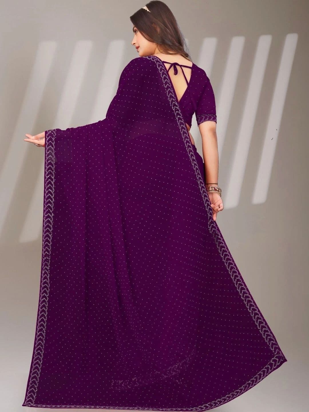 Fashion Mantra Poly Chiffon Saree thumbnail 2