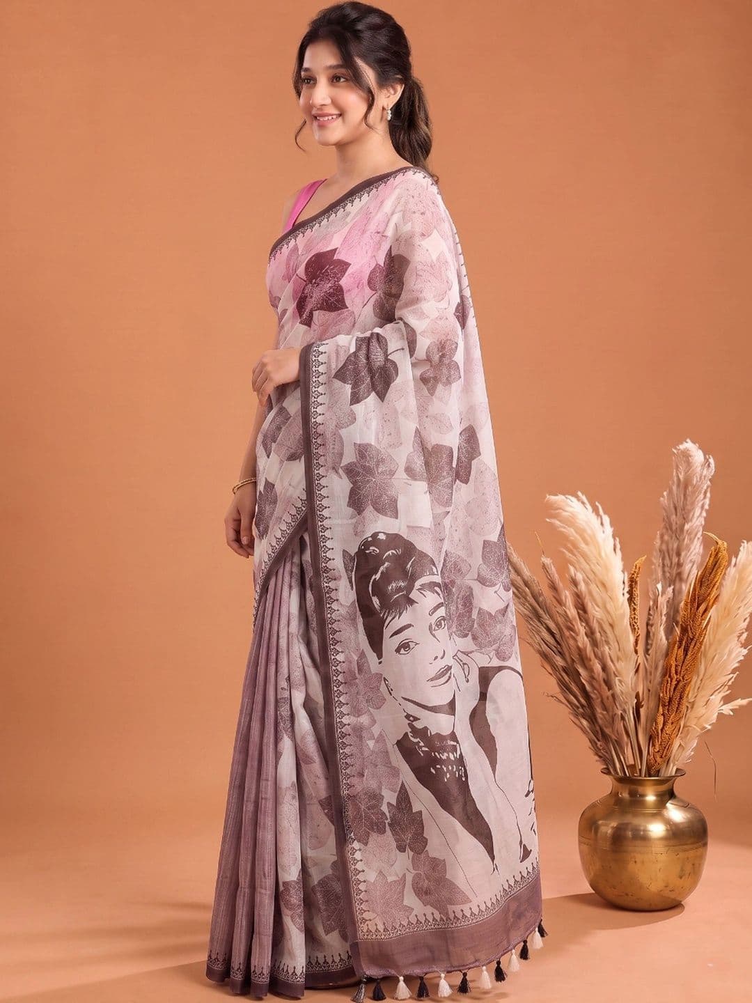 KALINI Pure Cotton Designer Saree thumbnail 4