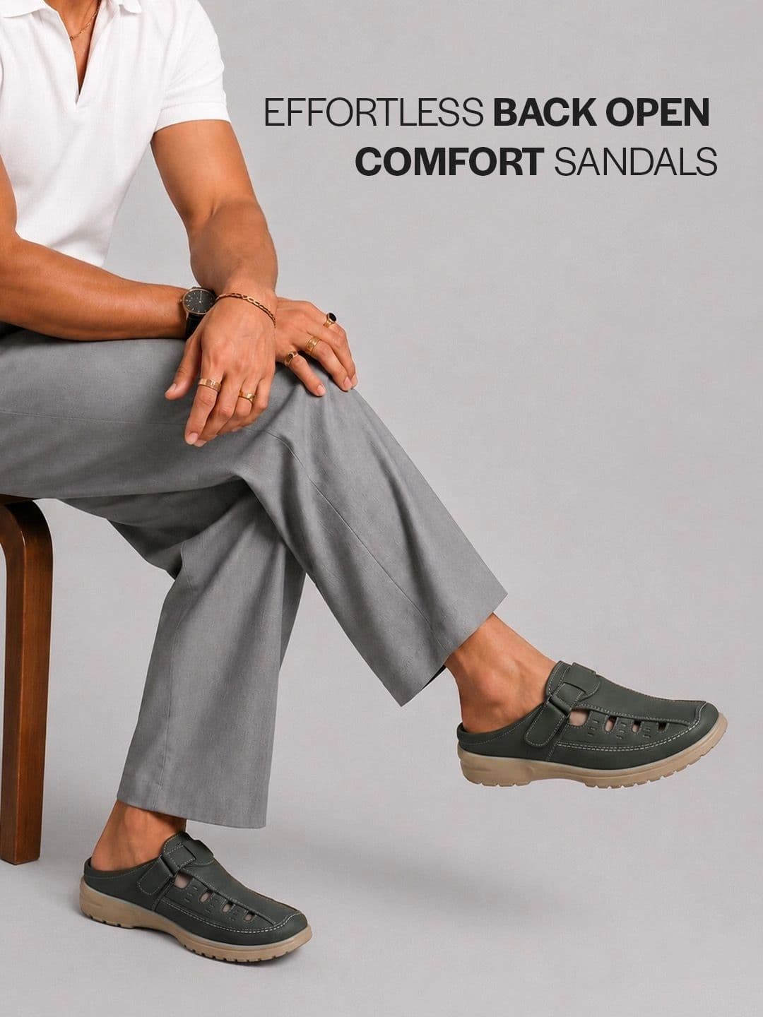 FAUSTO Men PU Shoe-Style Sandals thumbnail 5