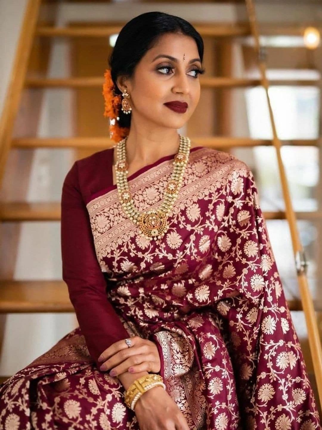 revika Woven Design Zari Art Silk Designer Kanjeevaram Saree thumbnail 5