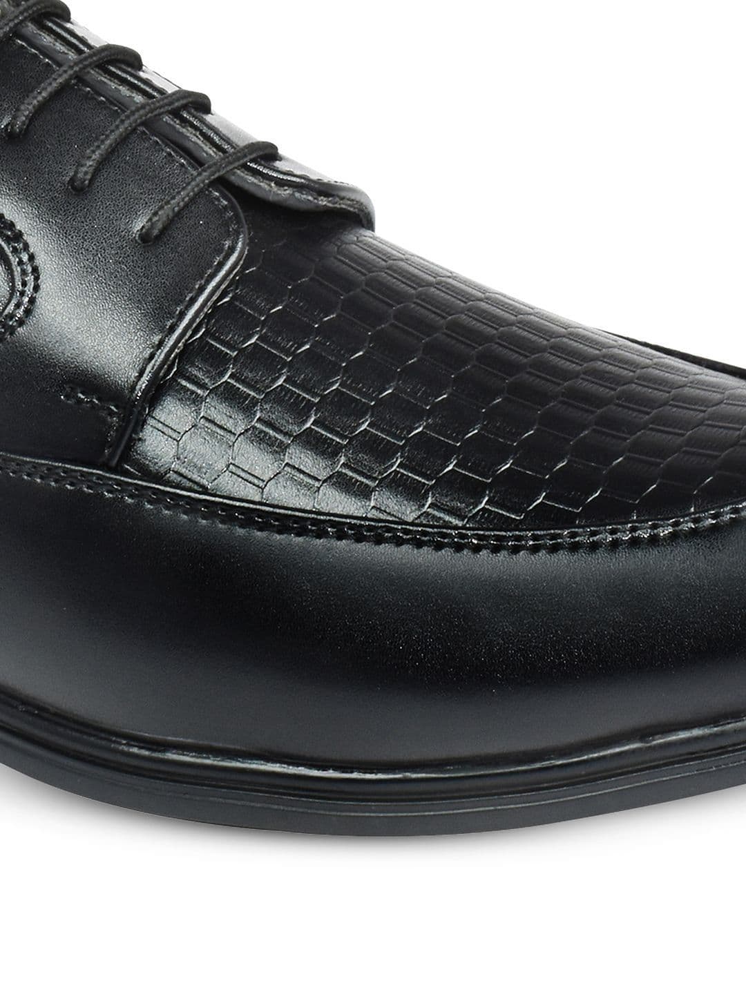 Ajanta Men Textured Formal Derbys thumbnail 6