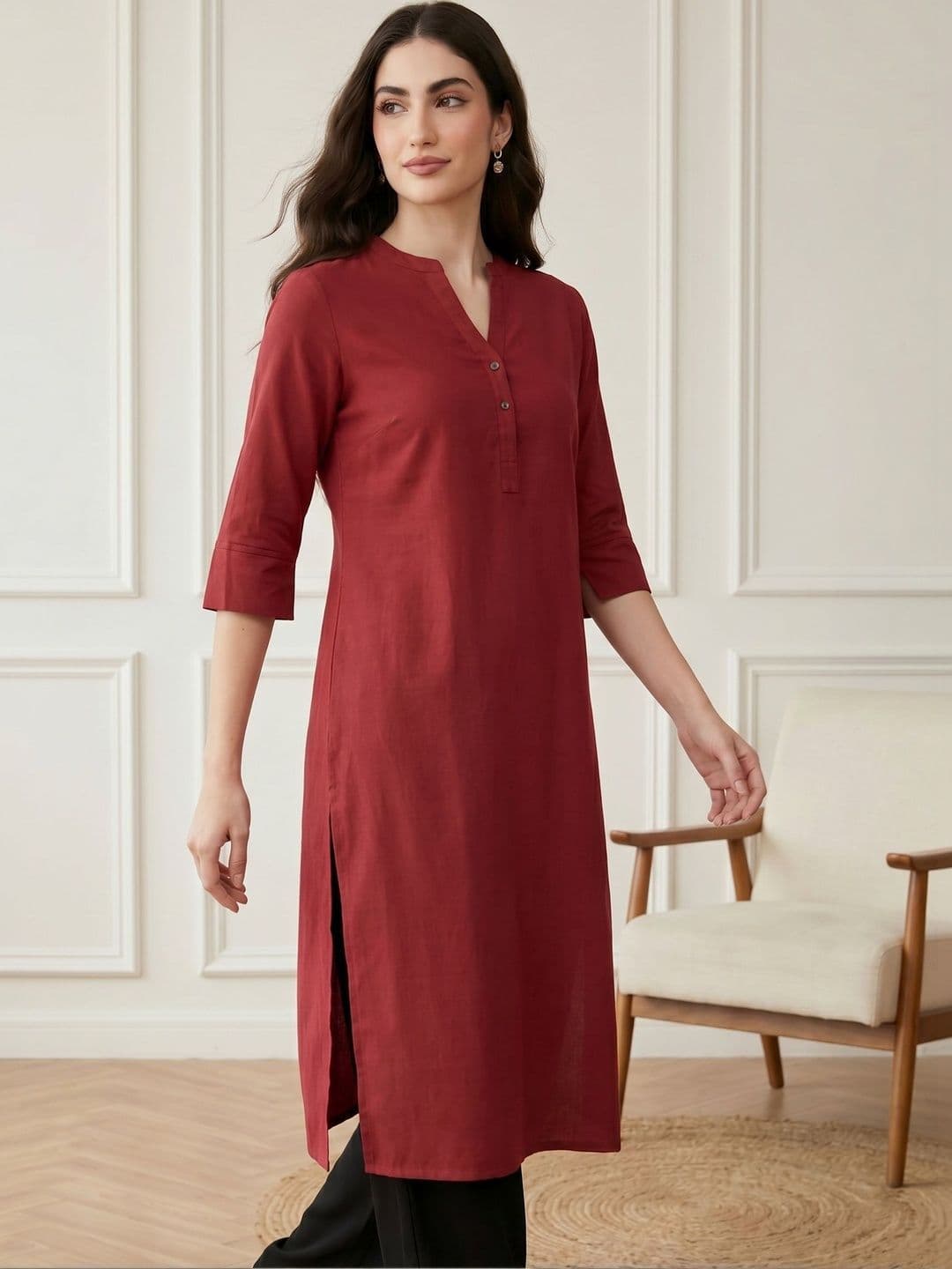 Anouk Women Kurta thumbnail 3