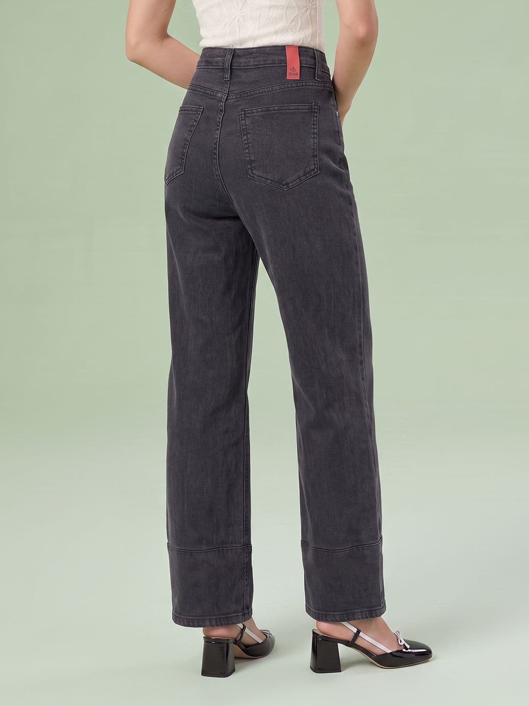DressBerry Women Straight Fit High-Rise Embroidered Jeans thumbnail 5