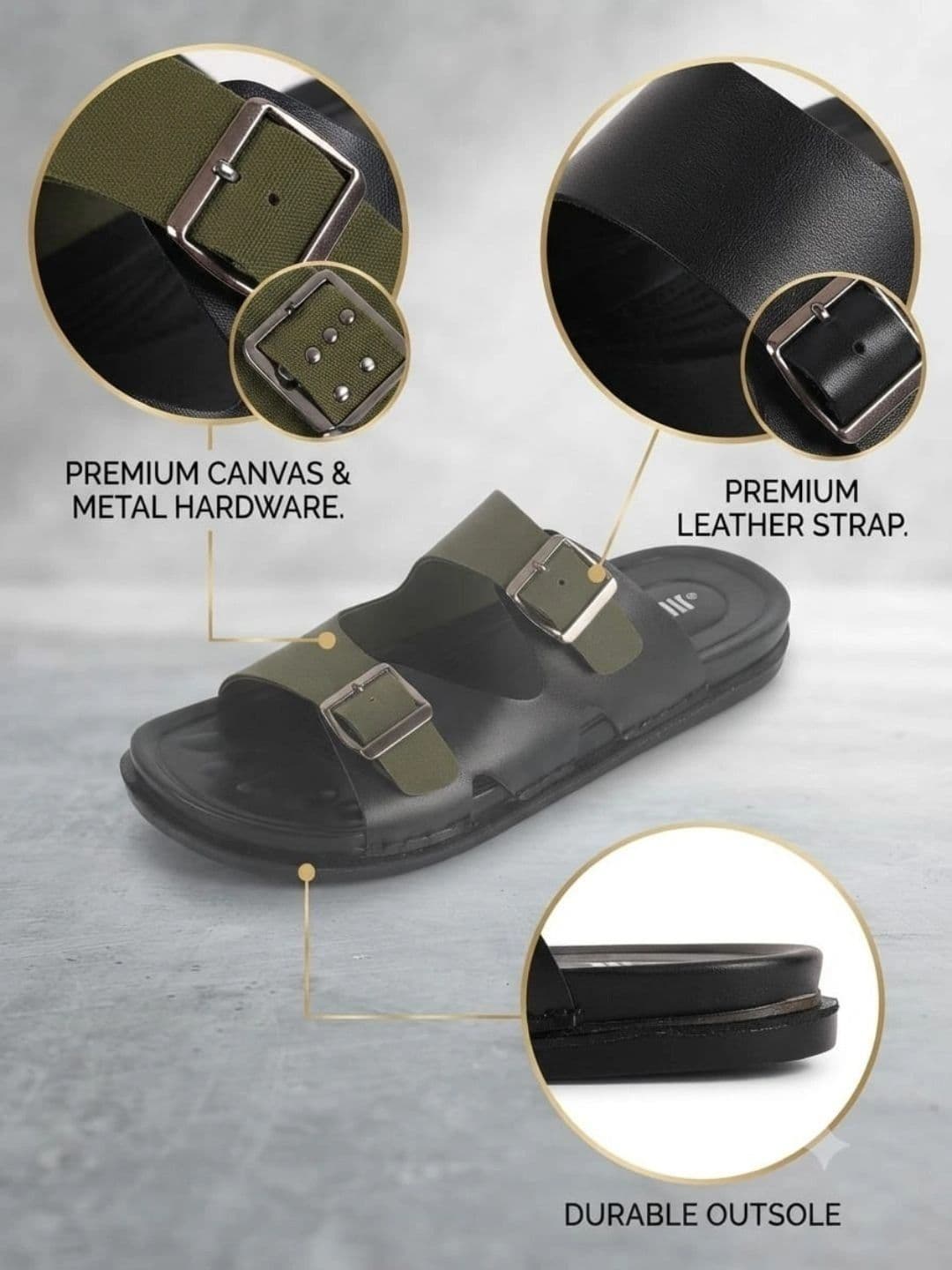 Trump Men PU Comfort Sandals thumbnail 3