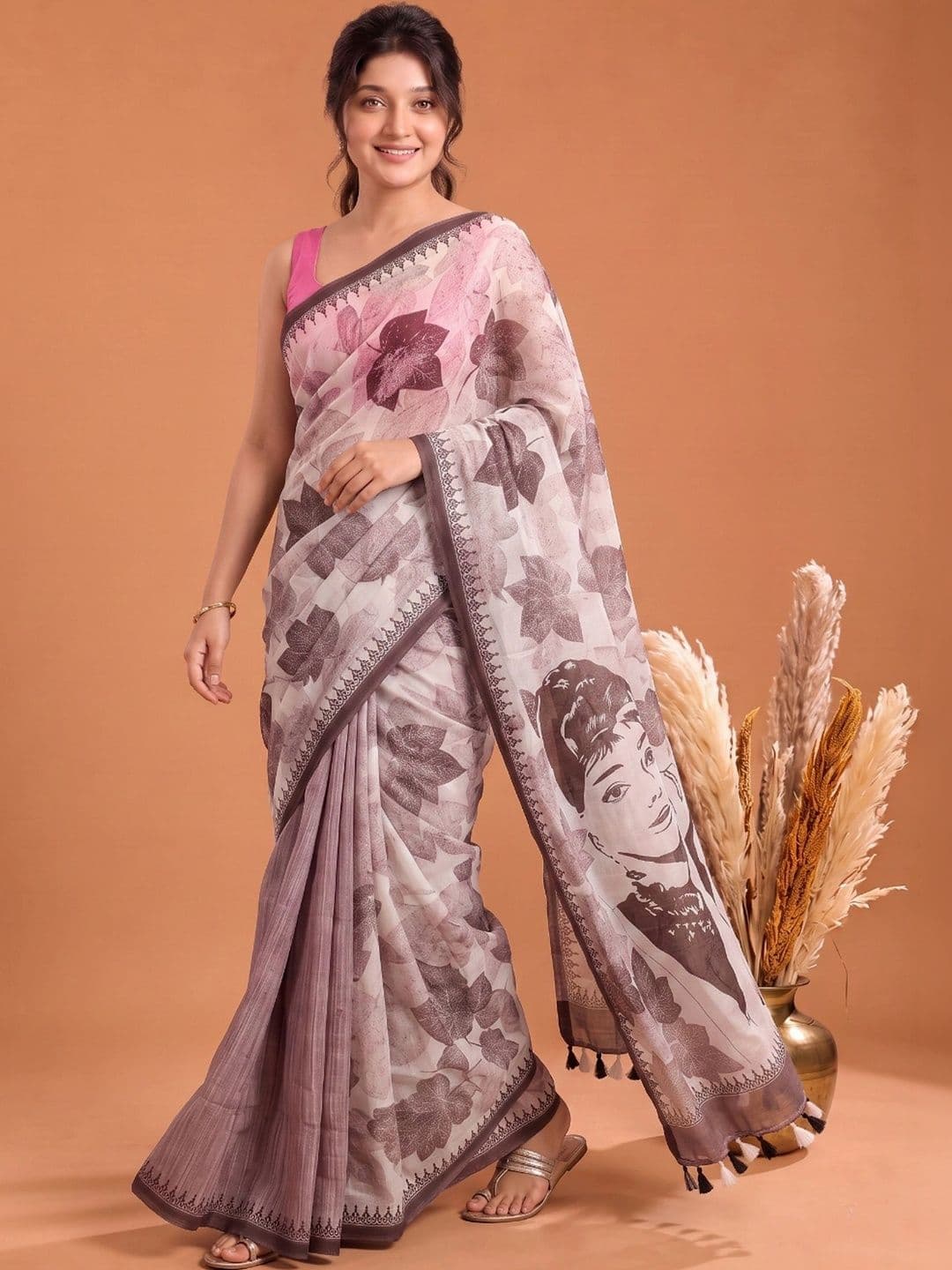 KALINI Pure Cotton Designer Saree - view 1