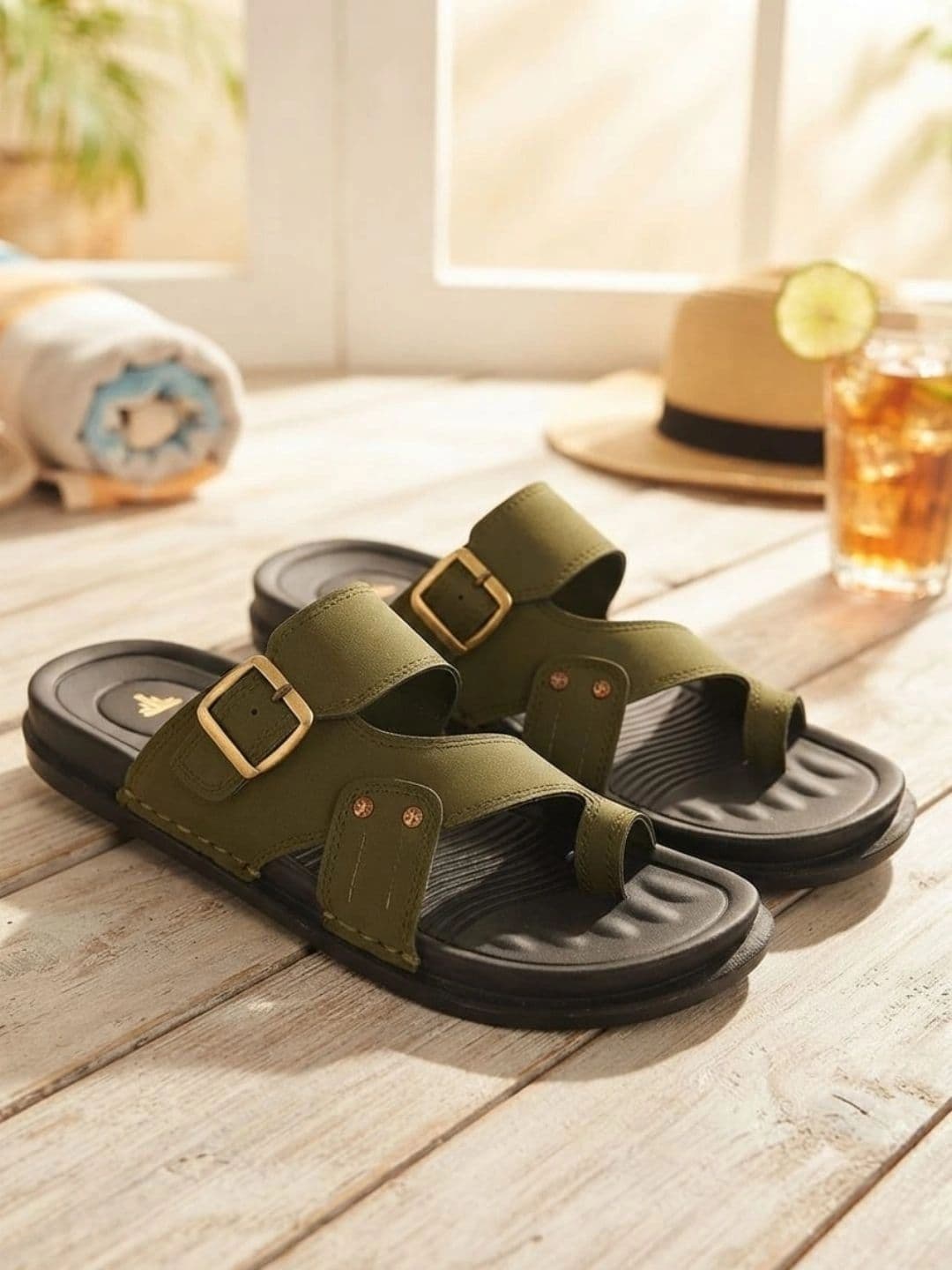 Trump Men PU Comfort Sandals - view 1
