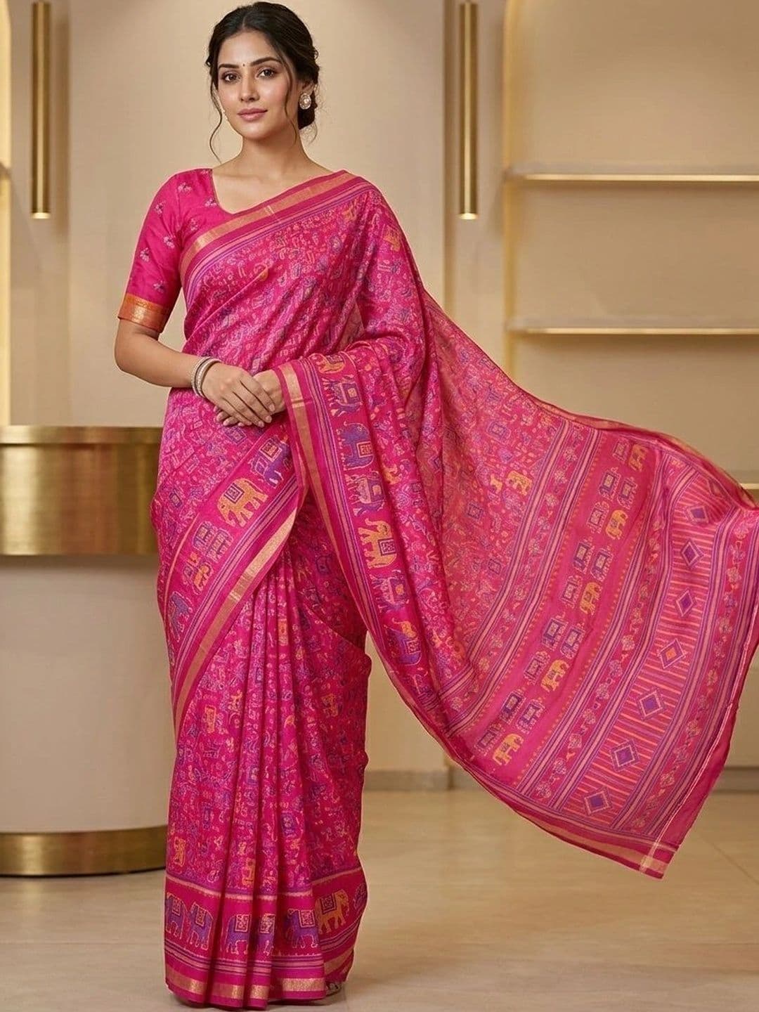 Textile Mantra Art Silk Saree - view 1