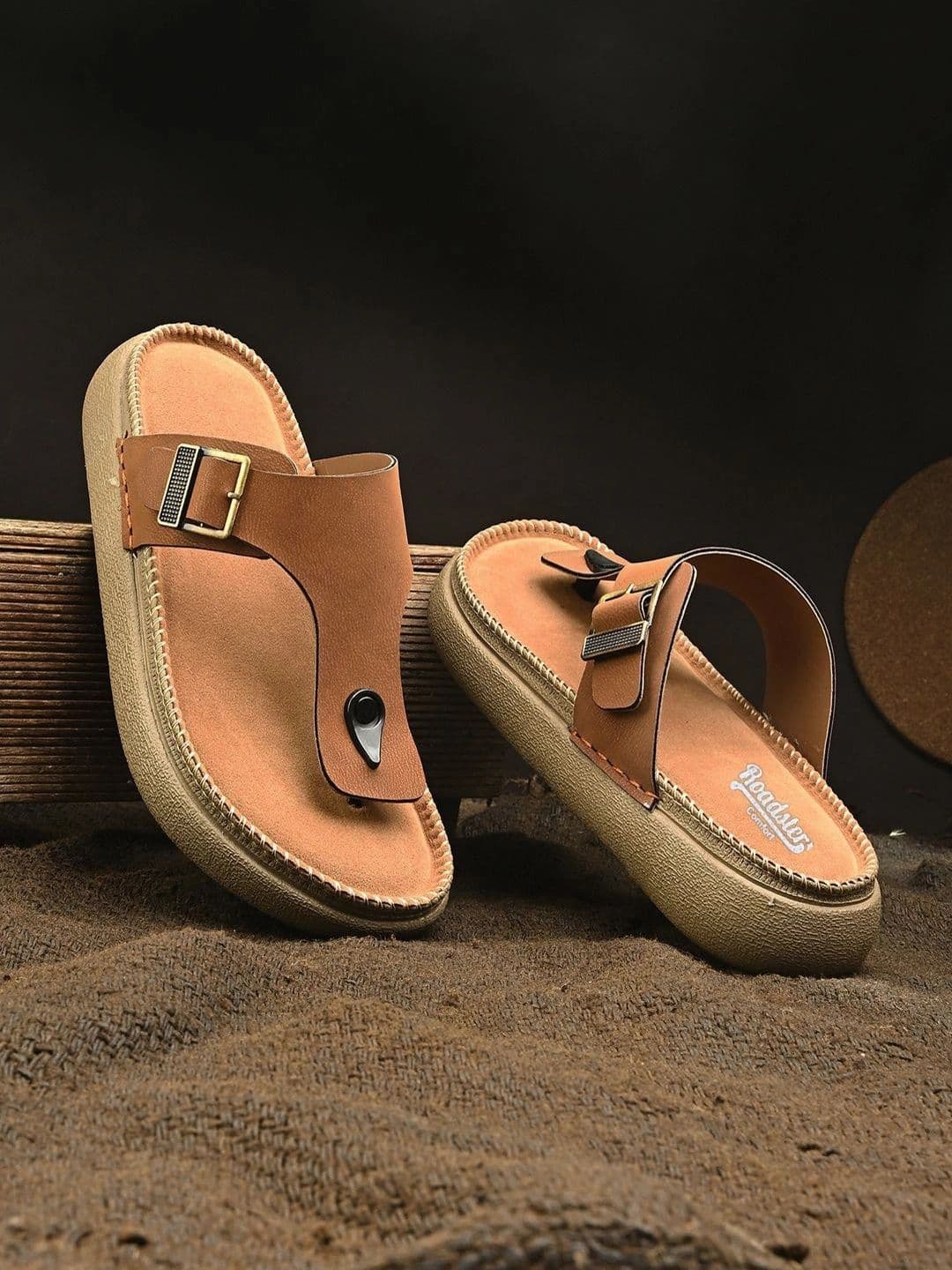 Roadster Men Suede Comfort Sandals - view 1