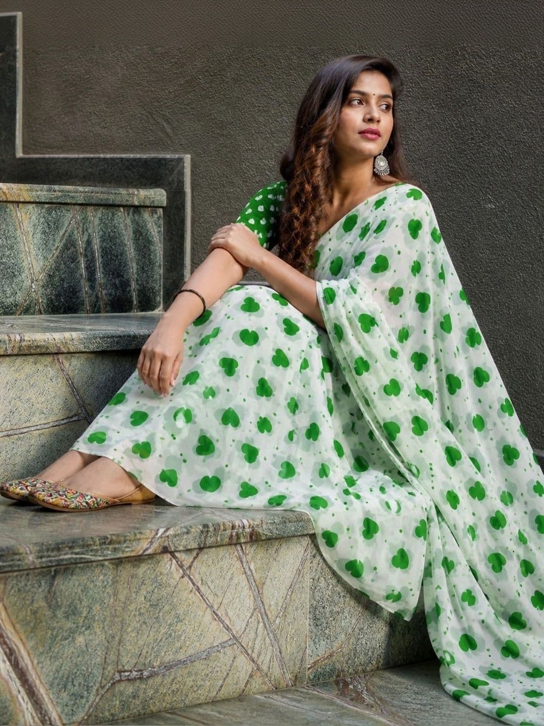 Textile Mantra Poly Georgette Saree - view 1