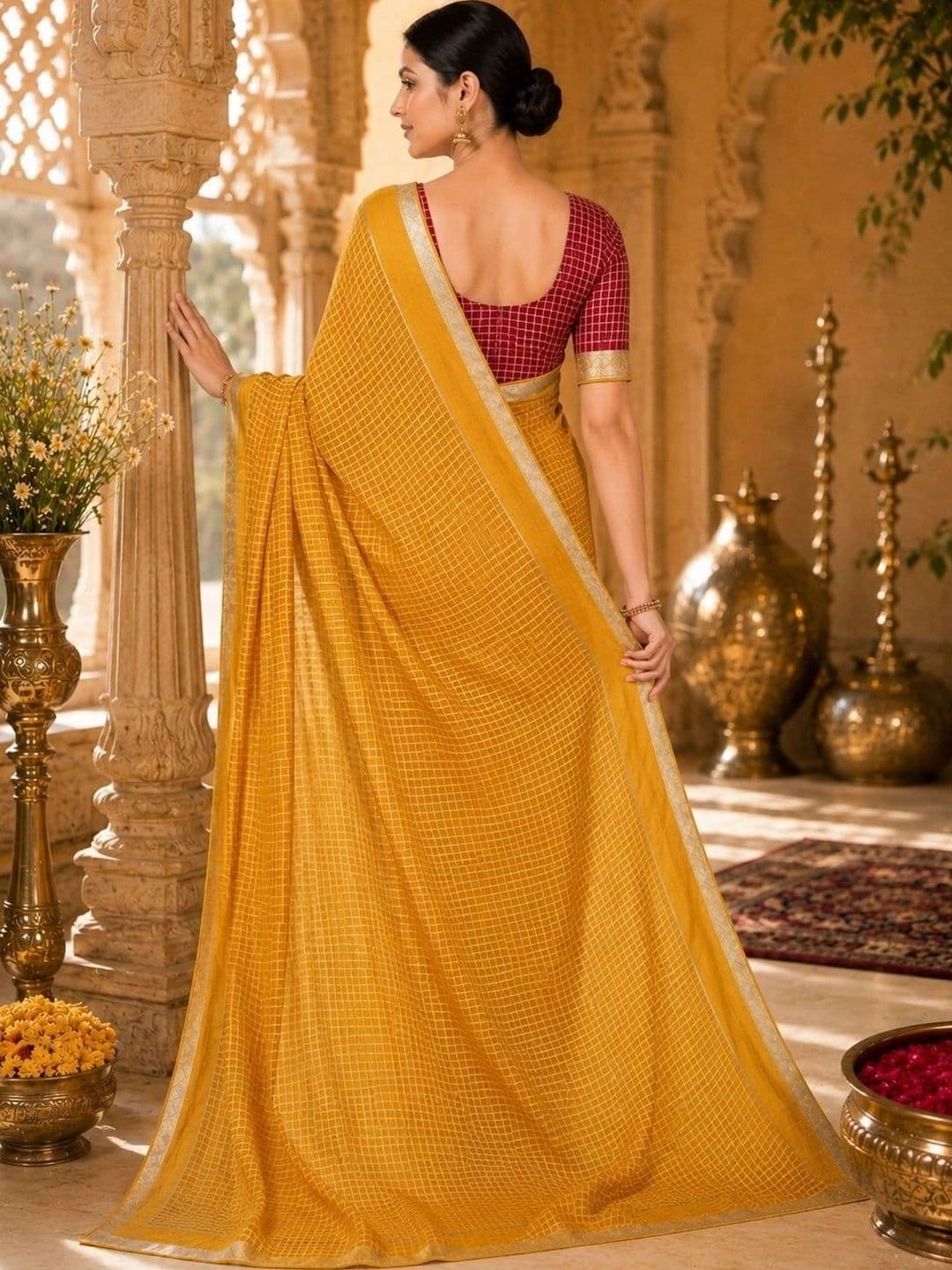Fashion Mantra Poly Georgette Saree thumbnail 4