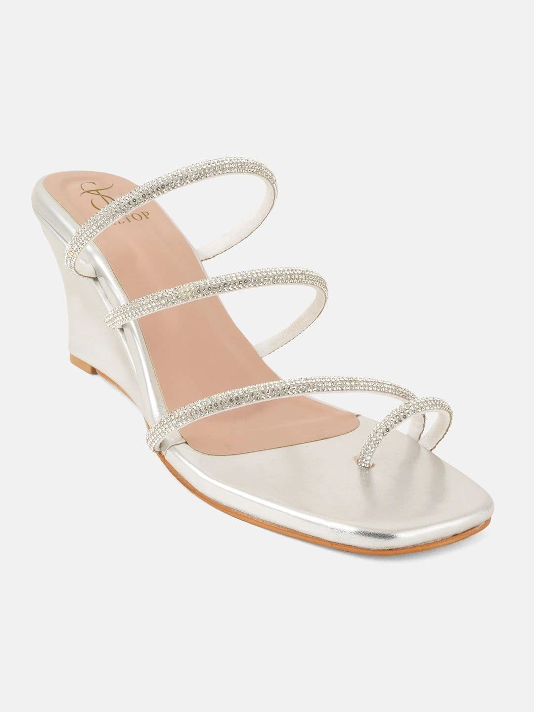 SHETOP Embellished Party Wedge Sandals thumbnail 5