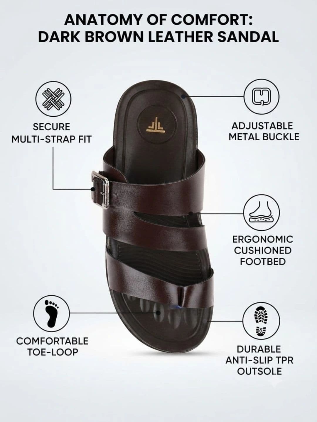 Trump Men PU Comfort Sandals thumbnail 4