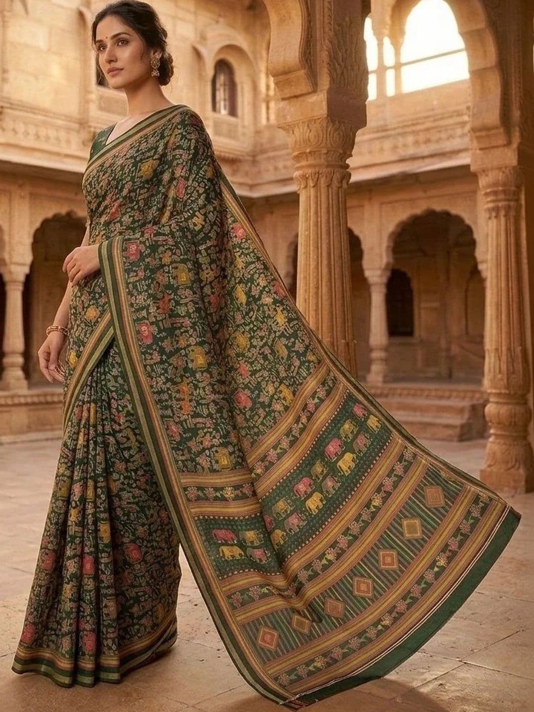 Textile Mantra Art Silk Saree thumbnail 2