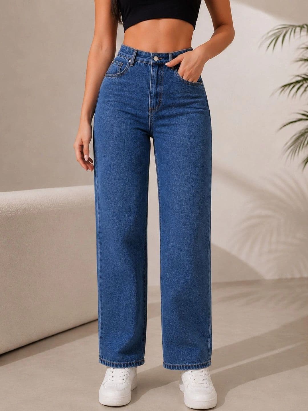 Veltick Women Straight Fit High-Rise Stretchable Jeans - view 1