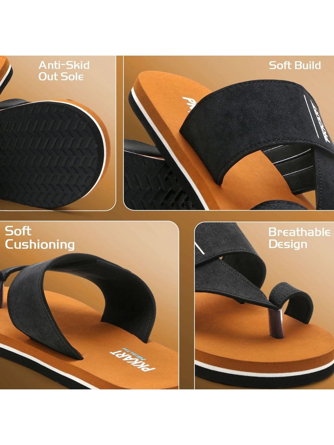 PKKART Men Colourblocked Thong Flip-Flops thumbnail 3