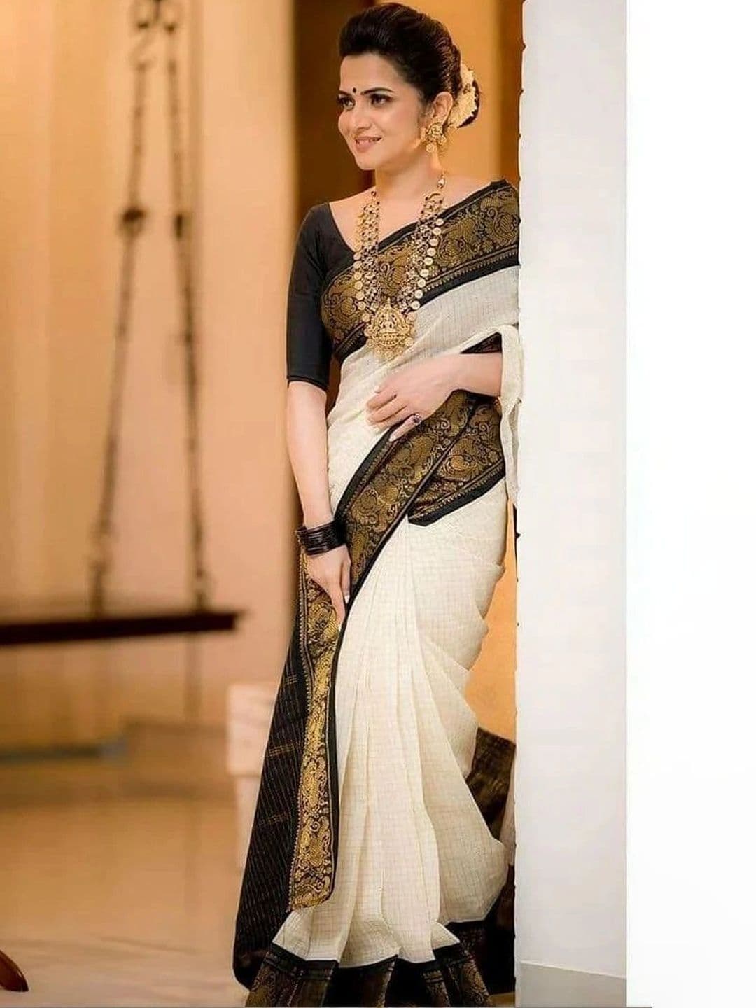 revika Woven Design Zari Art Silk Designer Kanjeevaram Saree - view 1
