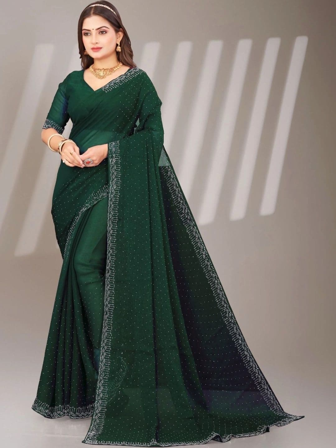 Fashion Mantra Poly Chiffon Saree - view 1