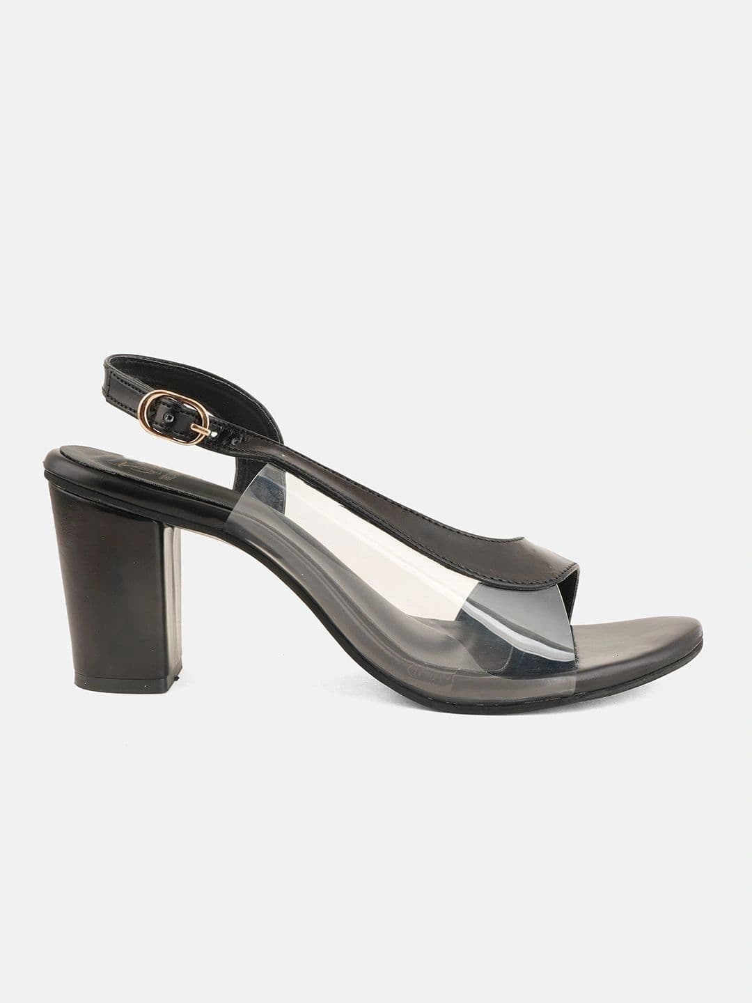 SHETOP Colourblocked Party Block Sandals with Buckles thumbnail 4