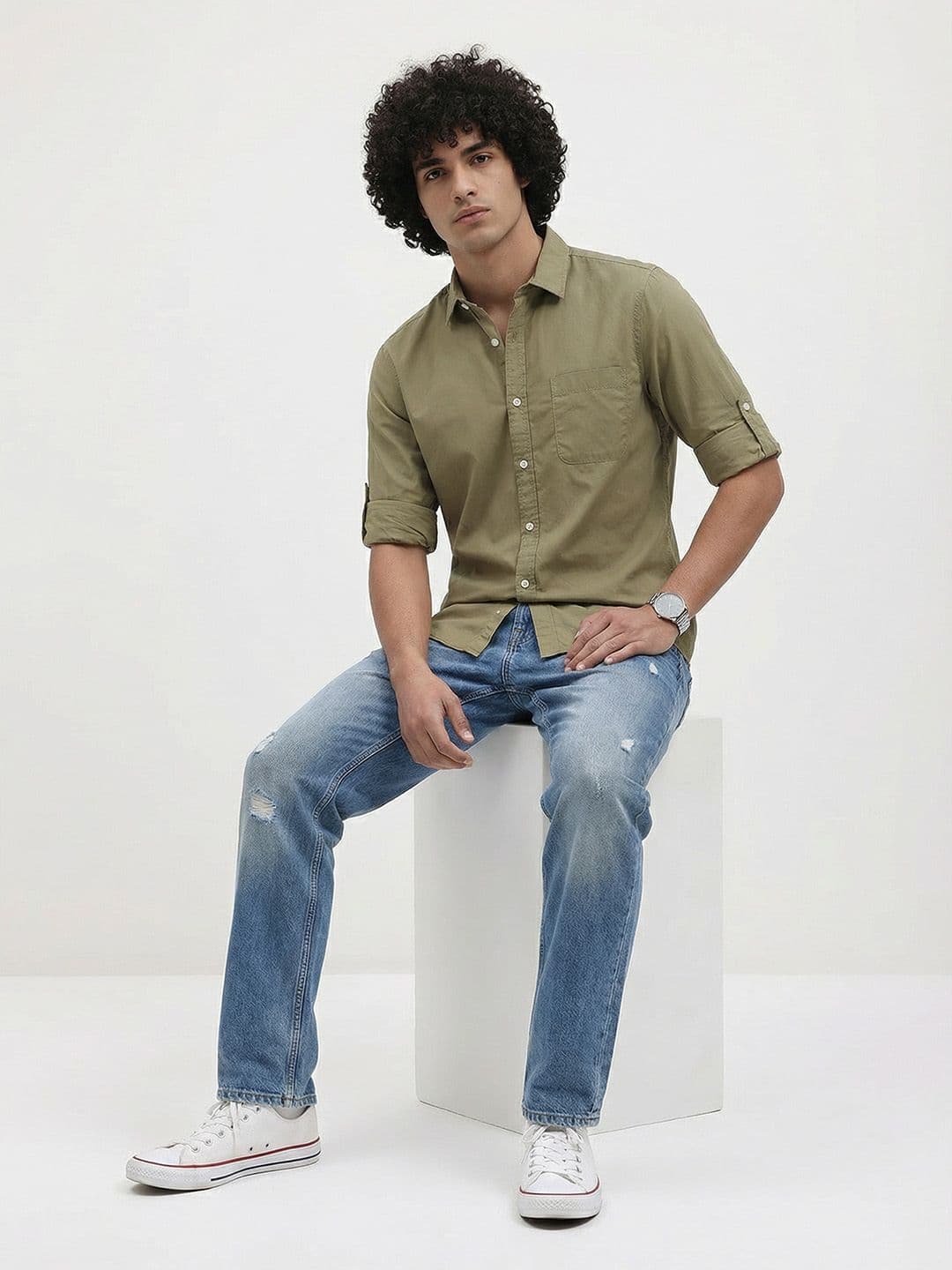 Roadster Life Co. Easy Drape Cotton Shirt thumbnail 7