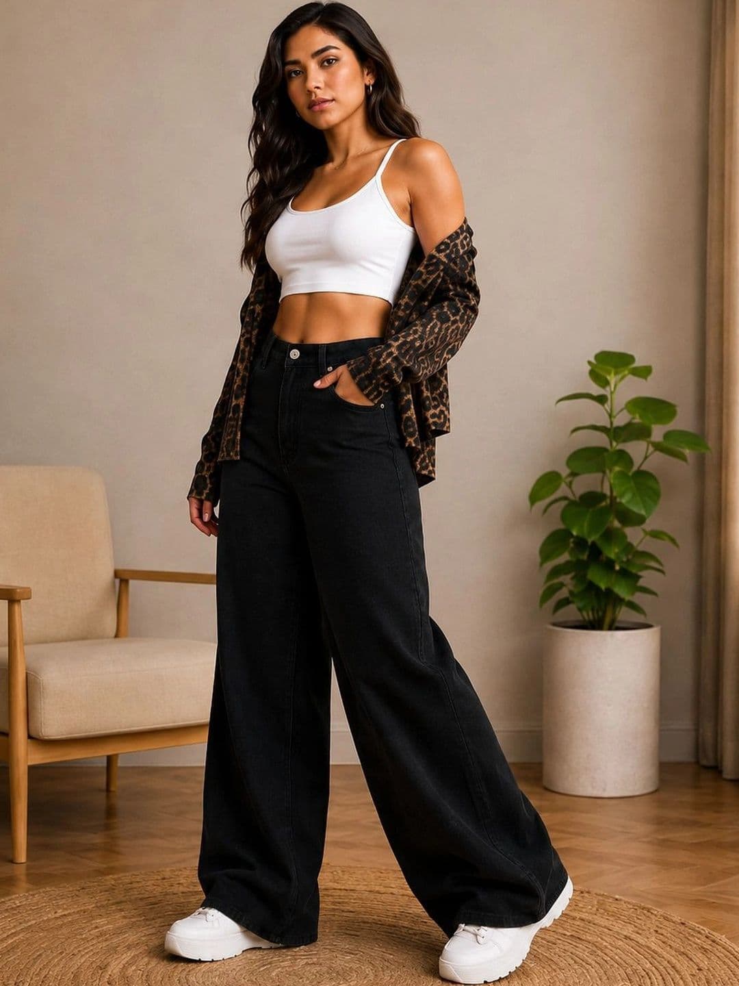 DENIMLOOK Women Flared High-Rise Jeans thumbnail 4