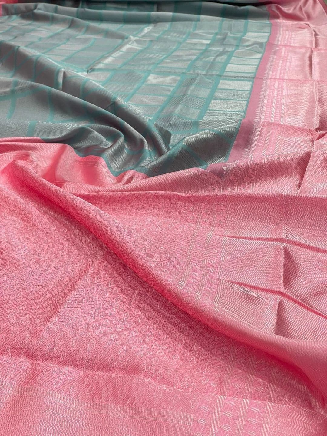 revika Woven Design Zari Art Silk Designer Kanjeevaram Saree thumbnail 2