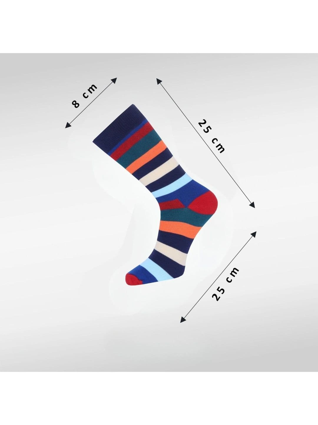 Wales Bonner Men Pack of 4 Cotton Blend Striped Calf Length Socks thumbnail 6