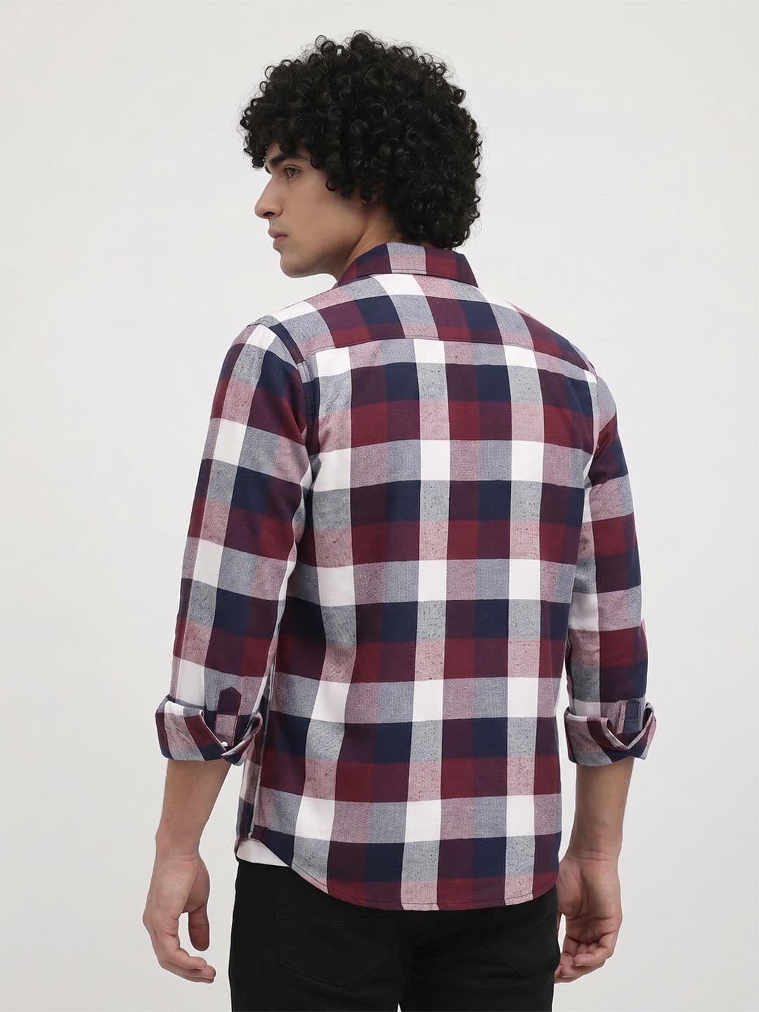 Roadster Life Co. Soft Touch Twill Plaid Casual Shirt thumbnail 3