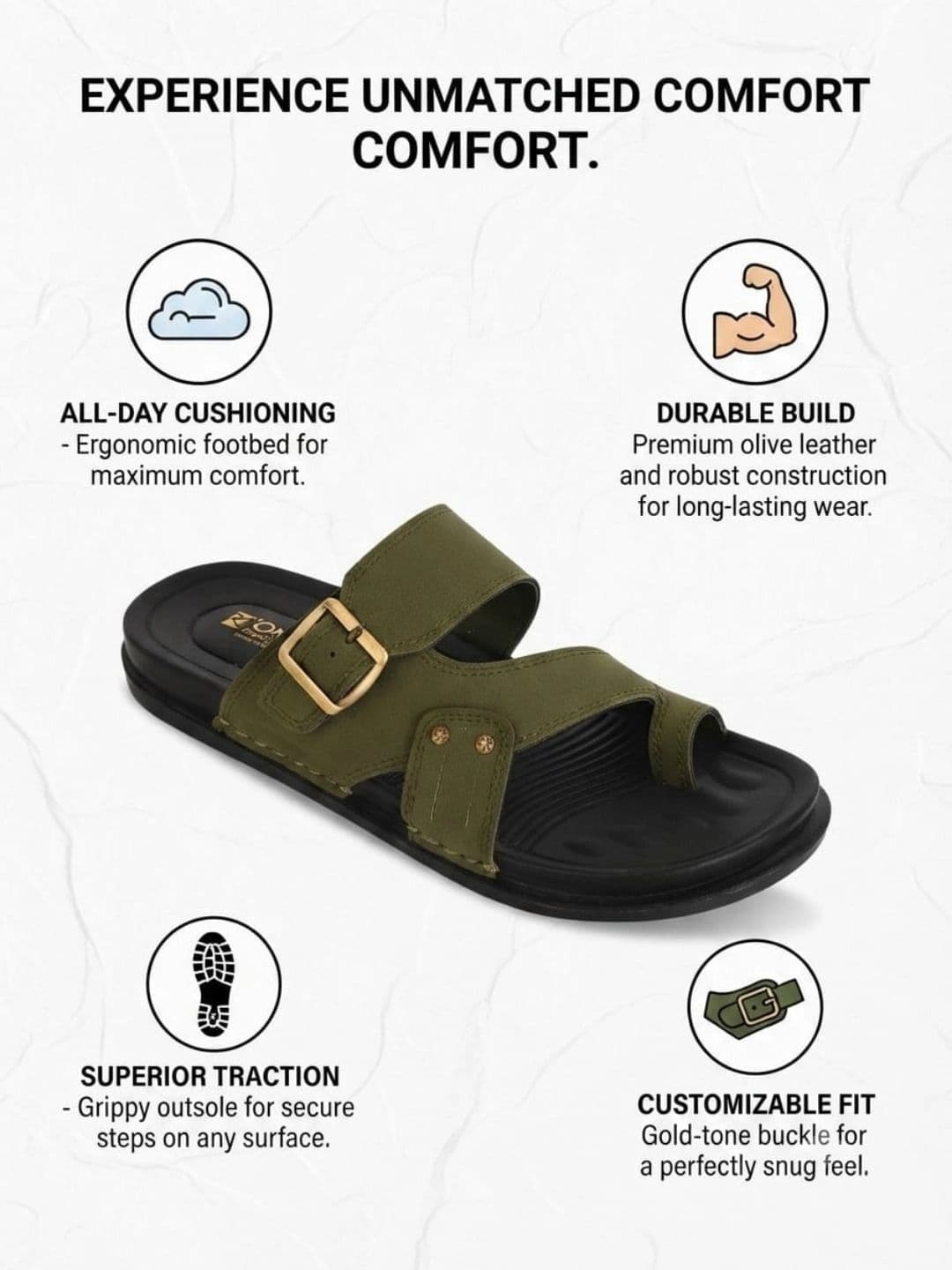 Trump Men PU Comfort Sandals thumbnail 3