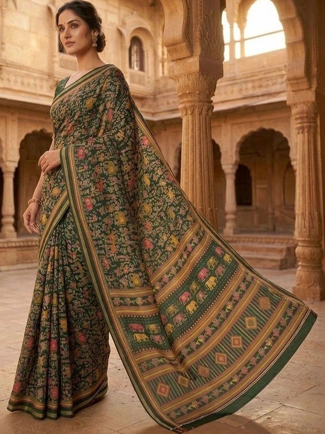Fashion Mantra Art Silk Saree thumbnail 3